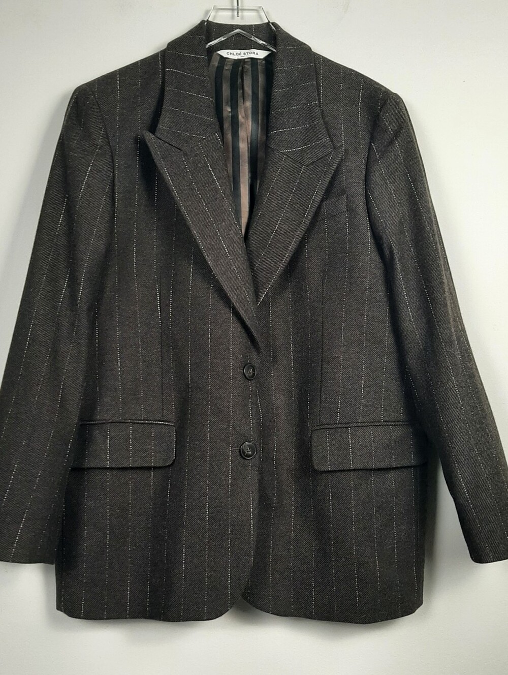 Chloe Stora Brown Blazer Jacket  Size 8